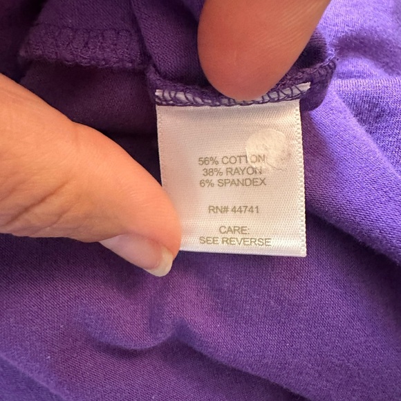 Alpine Design Purple Side Ruched Casual Dress Women’s Large - Picture 5 of 5